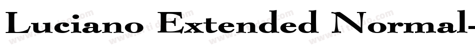 Luciano Extended Normal字体转换
